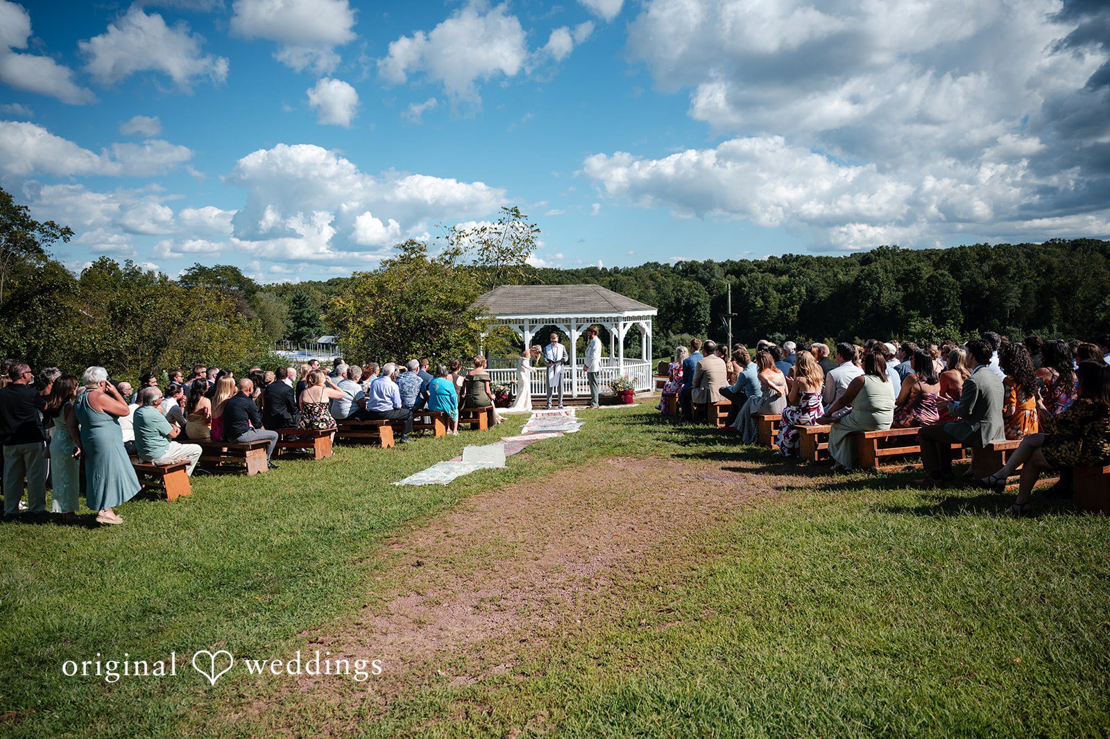 Ceremony site with guests