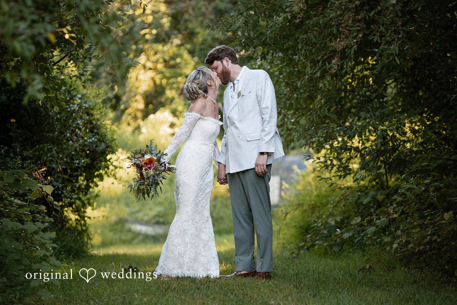 Couple among the trees