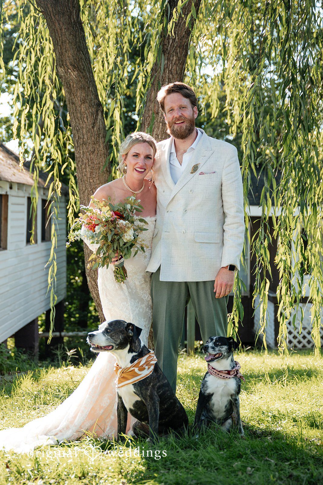 Couple with their dog