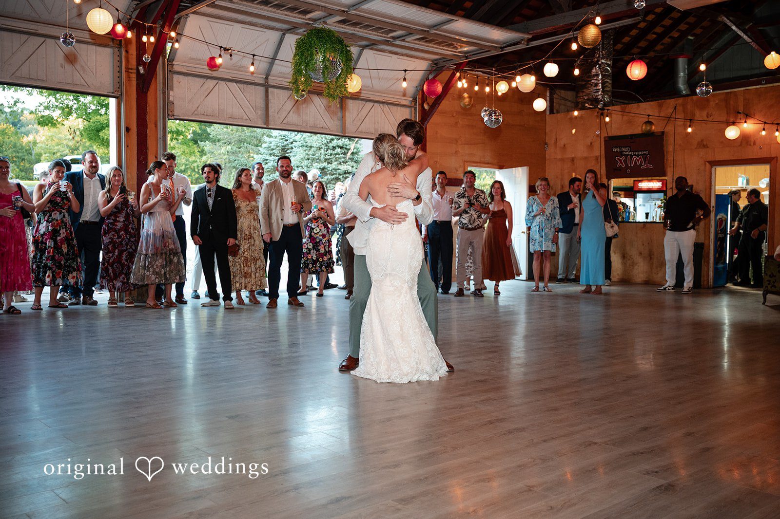 Couple's first dance at Camp Kweebec