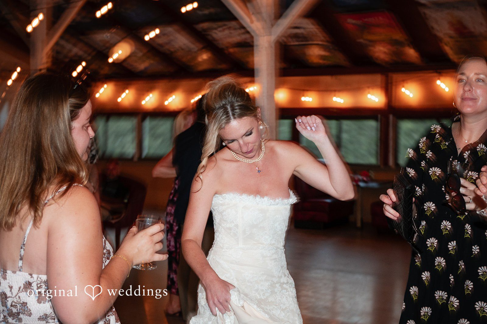 Bride dancing at Camp Kweebec