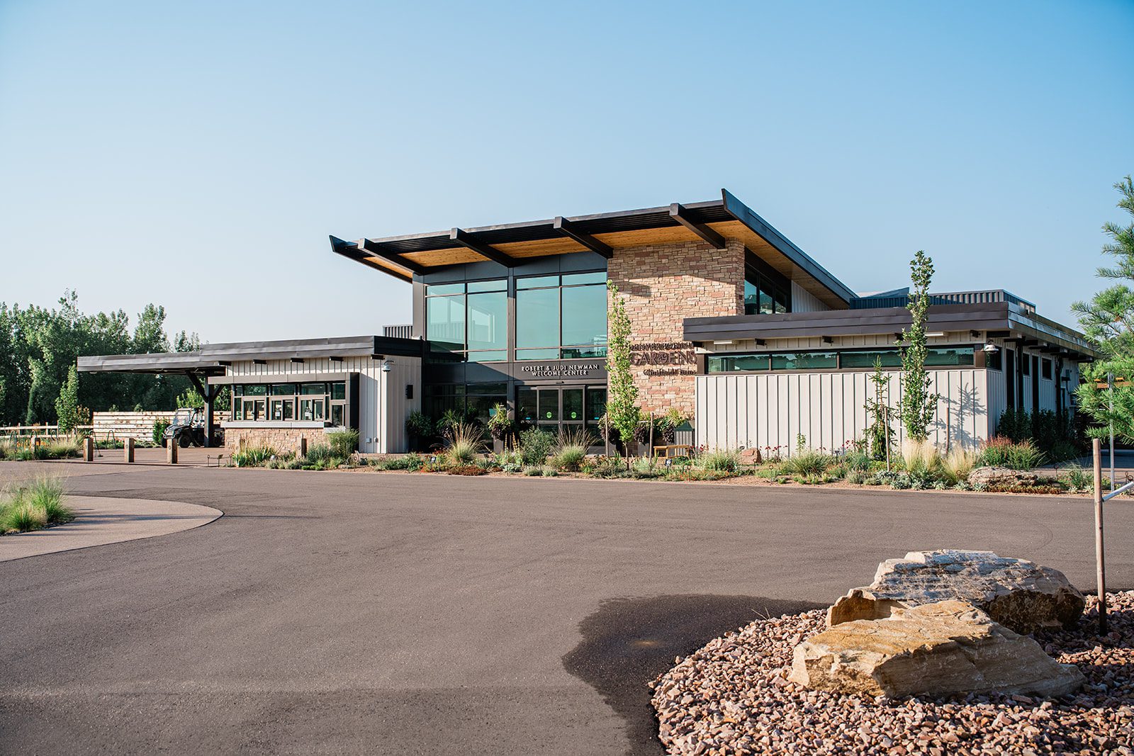 chatfield-farms-airy-denver-june-logan-001-06 Modern visitor building at Chatfield Farms