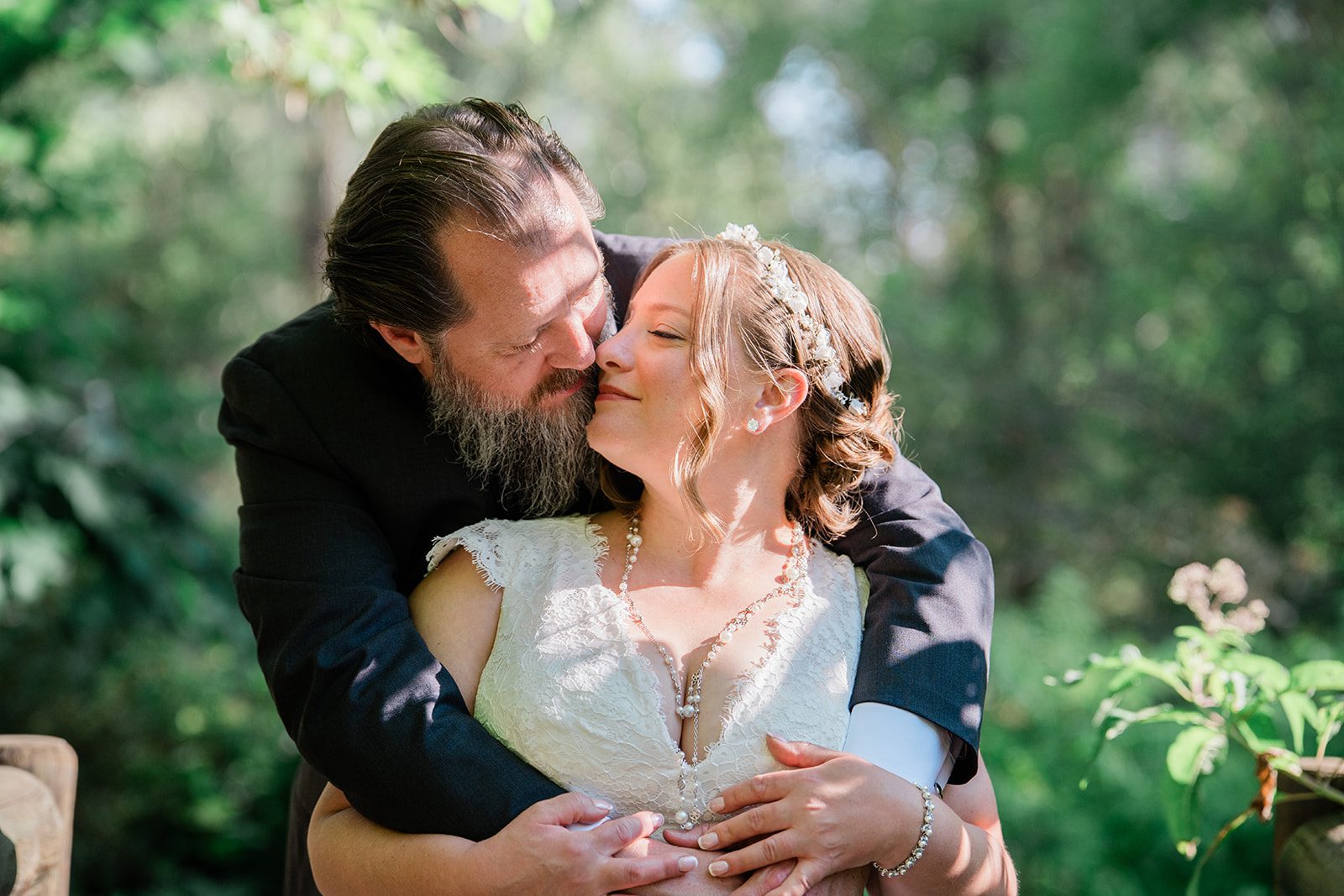 chatfield-farms-airy-denver-june-logan-022-02 Bride and groom in a sweet embrace