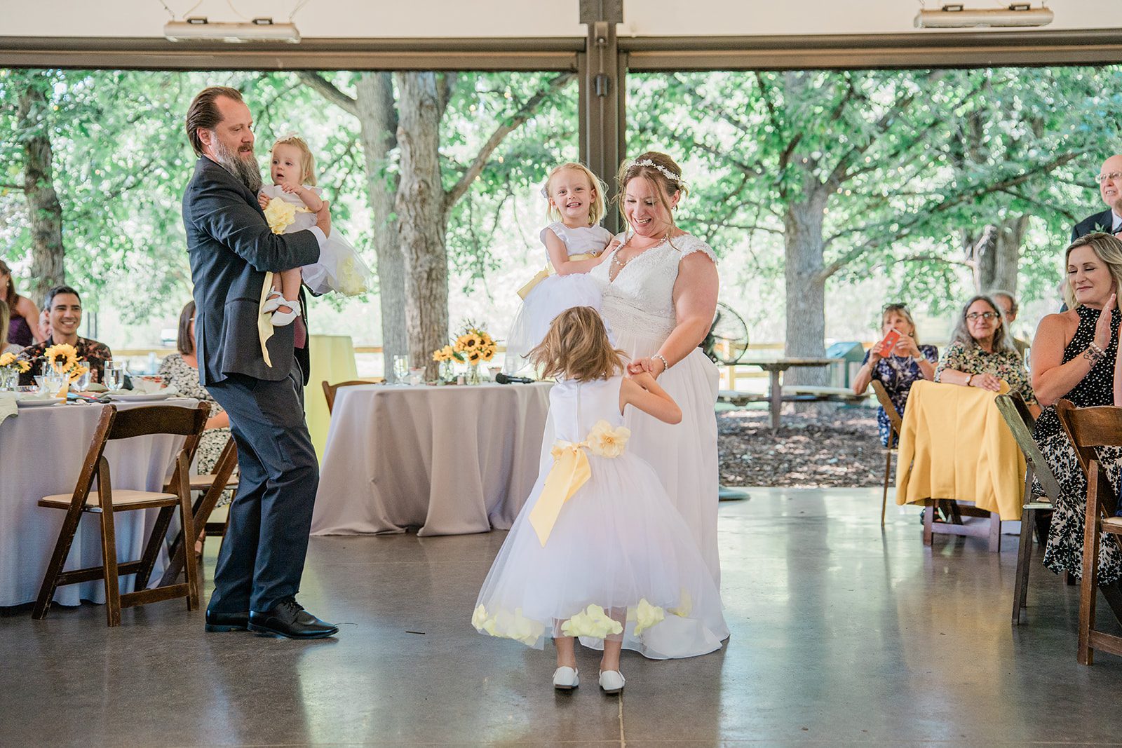 chatfield-farms-airy-denver-june-logan-027-24 Newlyweds celebrating with their guests