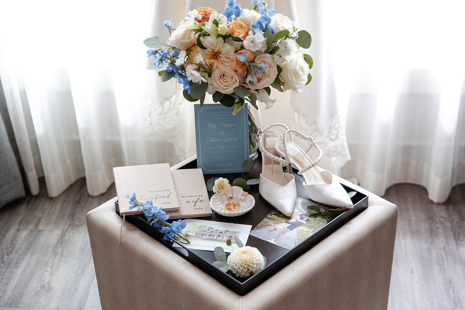 chesapeake-bay-beach-club-timeless-baltimore-kelsey-tom-006-15 Bridal bouquet and wedding details