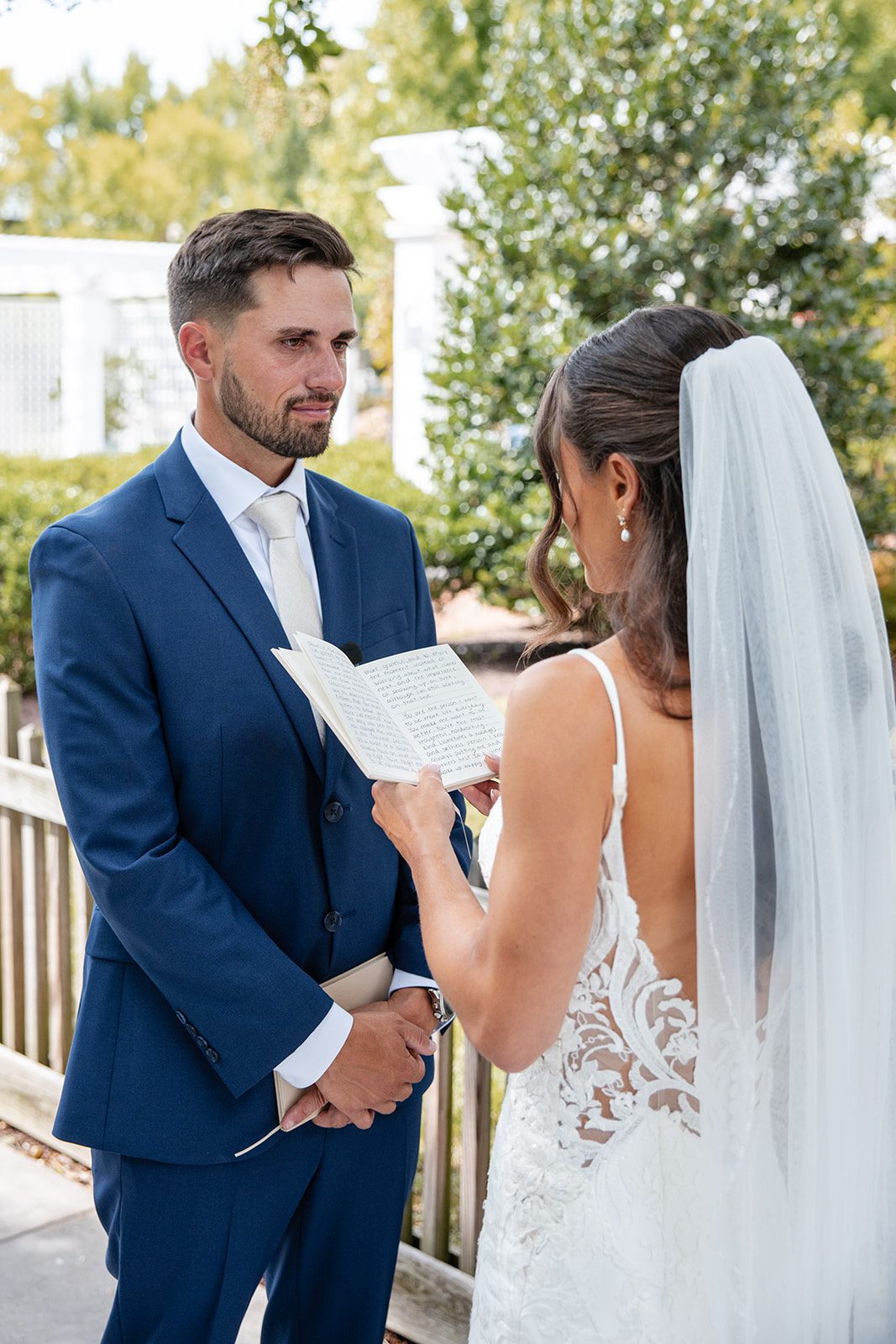 chesapeake-bay-beach-club-timeless-baltimore-kelsey-tom-029-40 Bride and groom sharing a smile