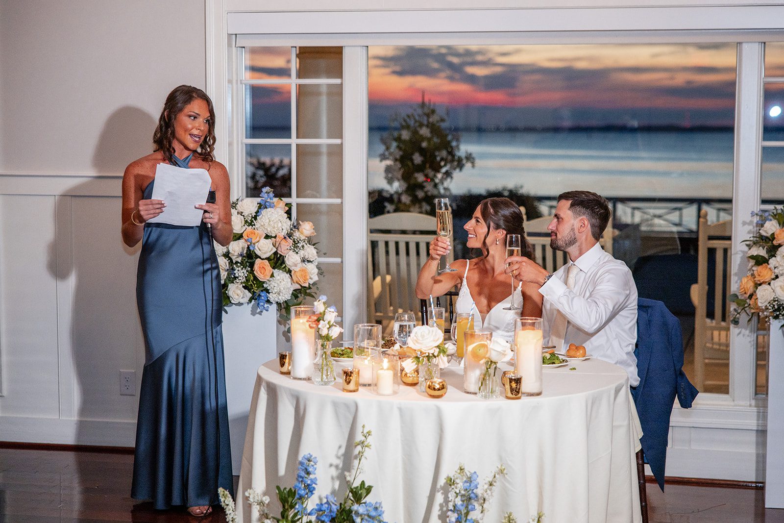 chesapeake-bay-beach-club-timeless-baltimore-kelsey-tom-044-37 Couple at their sweetheart table