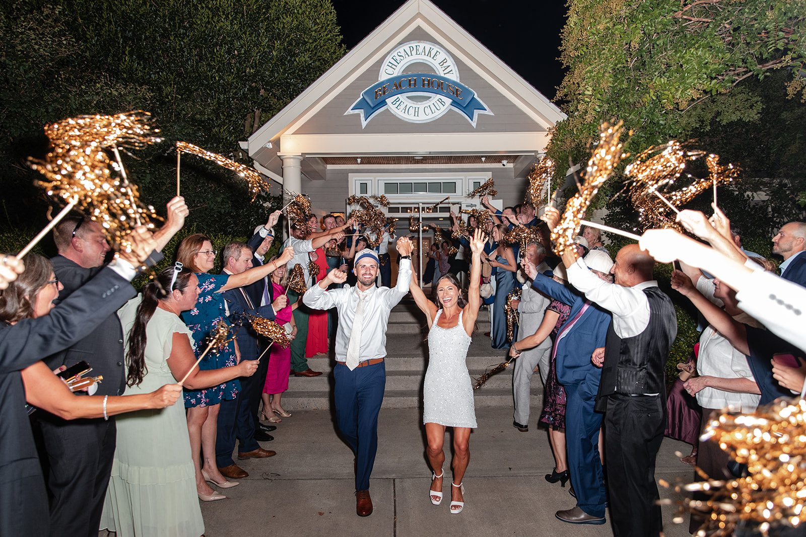 chesapeake-bay-beach-club-timeless-baltimore-kelsey-tom-059-05 Sparkler send off at Chesapeake Bay Beach Club