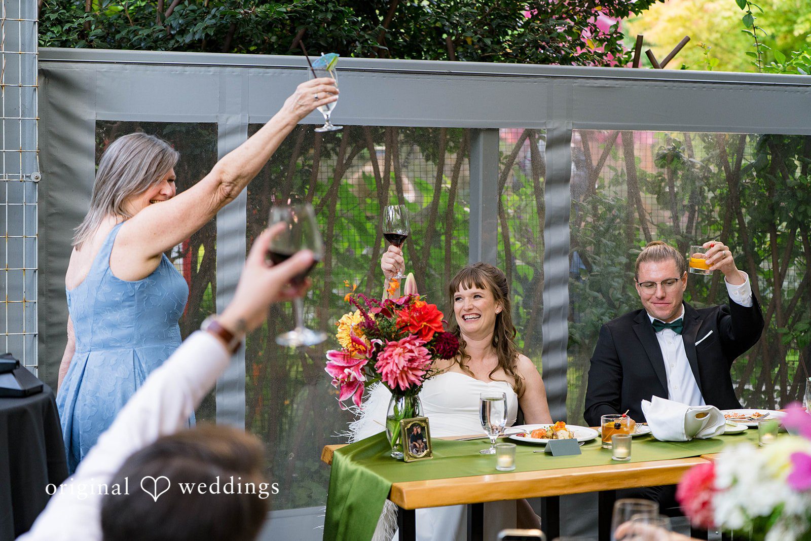 David + Lauren Beautiful moment with guests