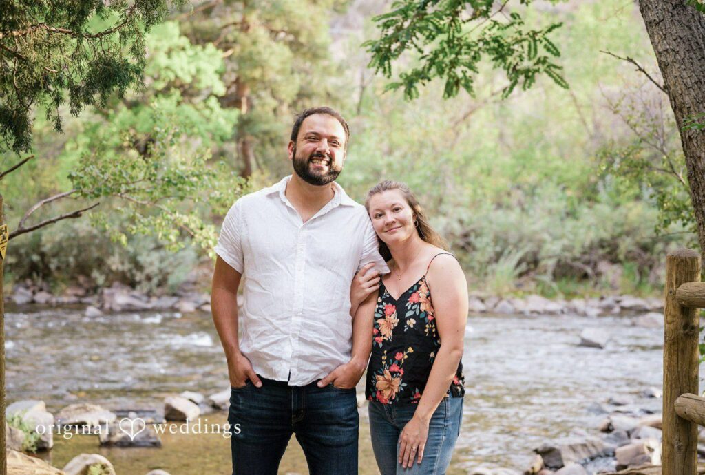 Clear Creek Trail Engagement | Theodore & Kathryn 7 Stunning portrait of couple at Clear Creek Trail by Denver Engagement Photographer from Original Weddings.