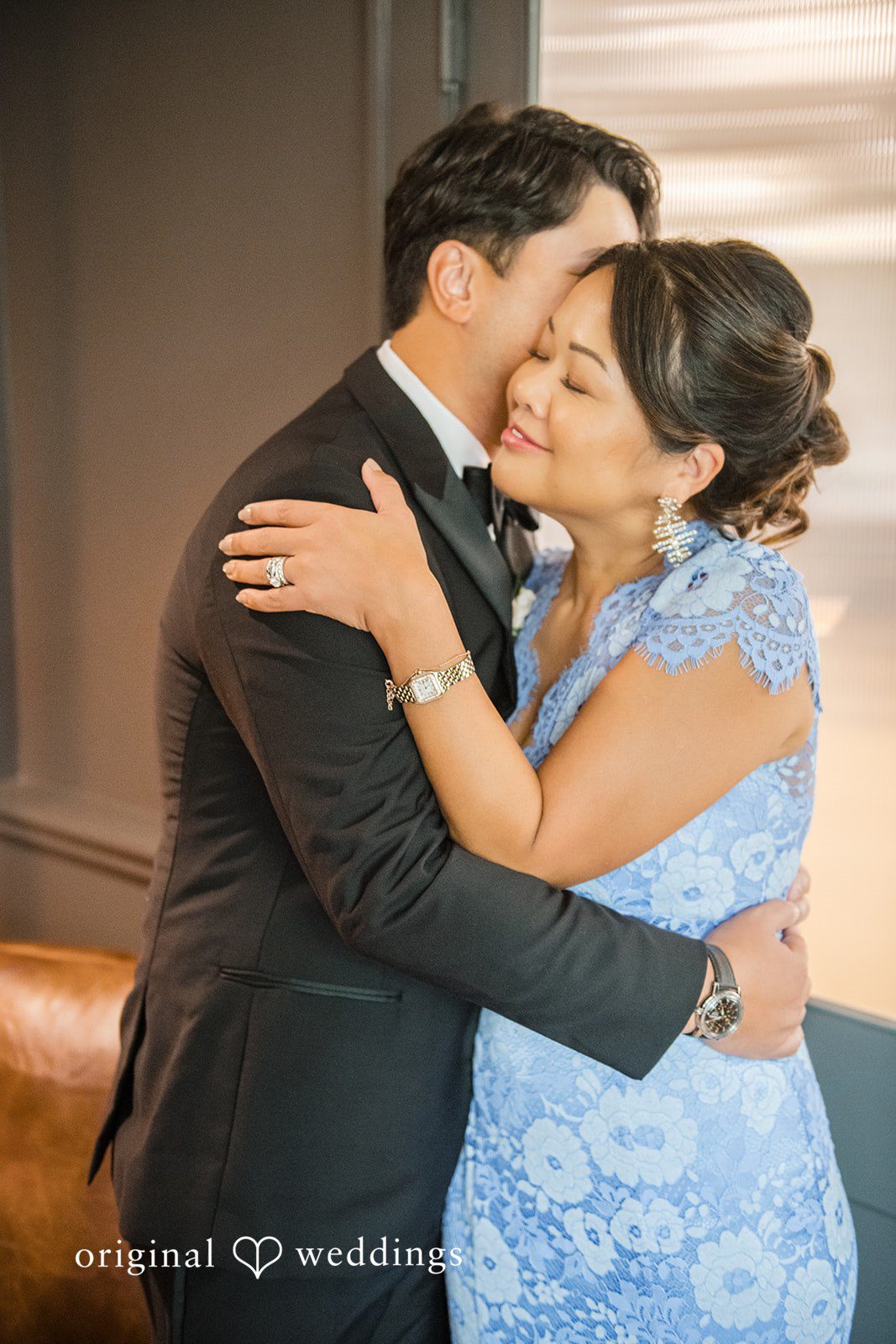 Yuri + Zachary Groom hugging his mom
