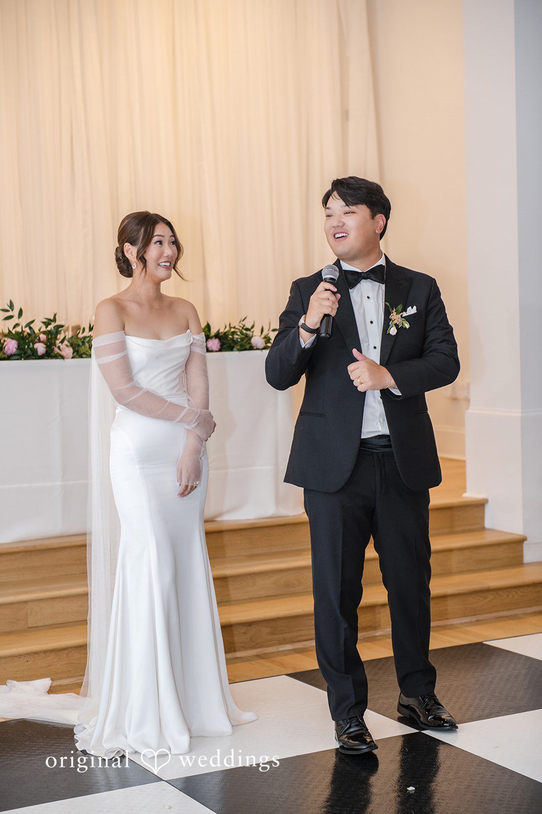 Yuri + Zachary Couple during the indoor ceremony