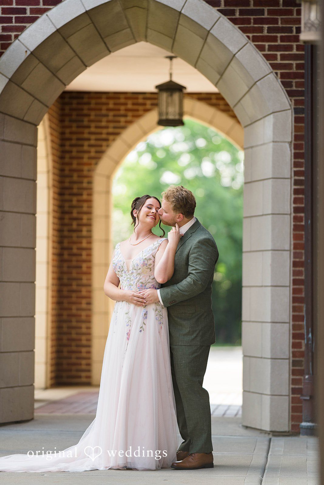 Griffin + Lauren Couple standing in the archway