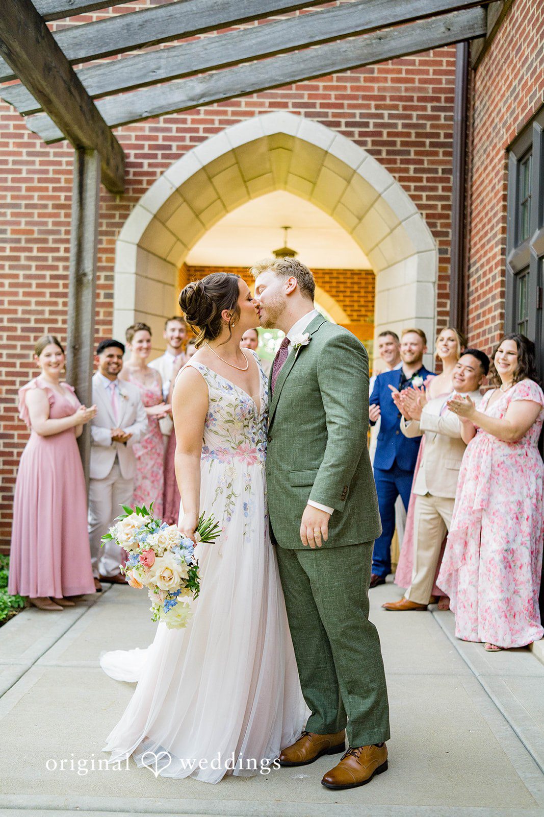 Griffin + Lauren Couple entering the reception
