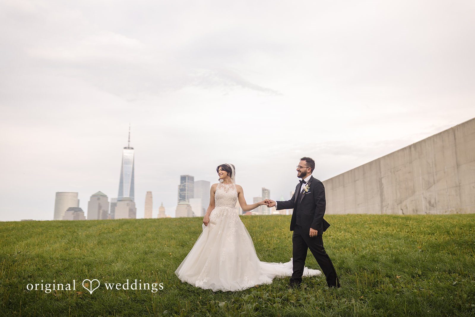Miranda and Hani’s wedding portrait aboard Cornucopia Cruise Line captured by New York wedding photographers.