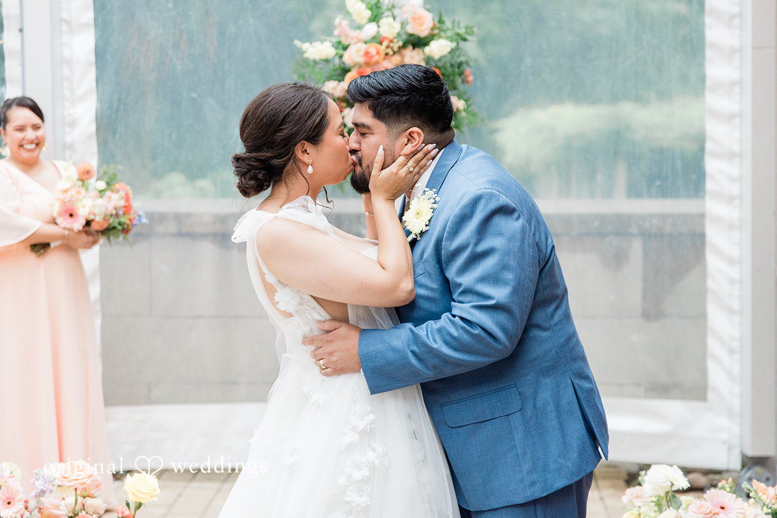 First kiss as a married couple