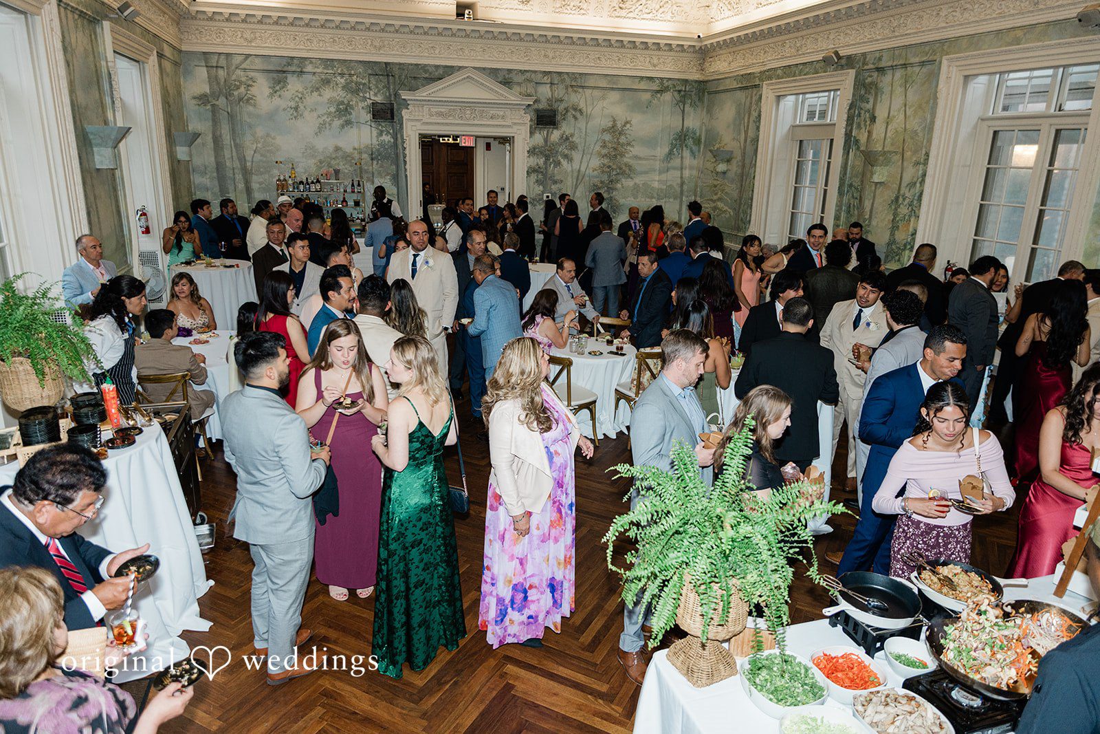 Guests gathered for the reception