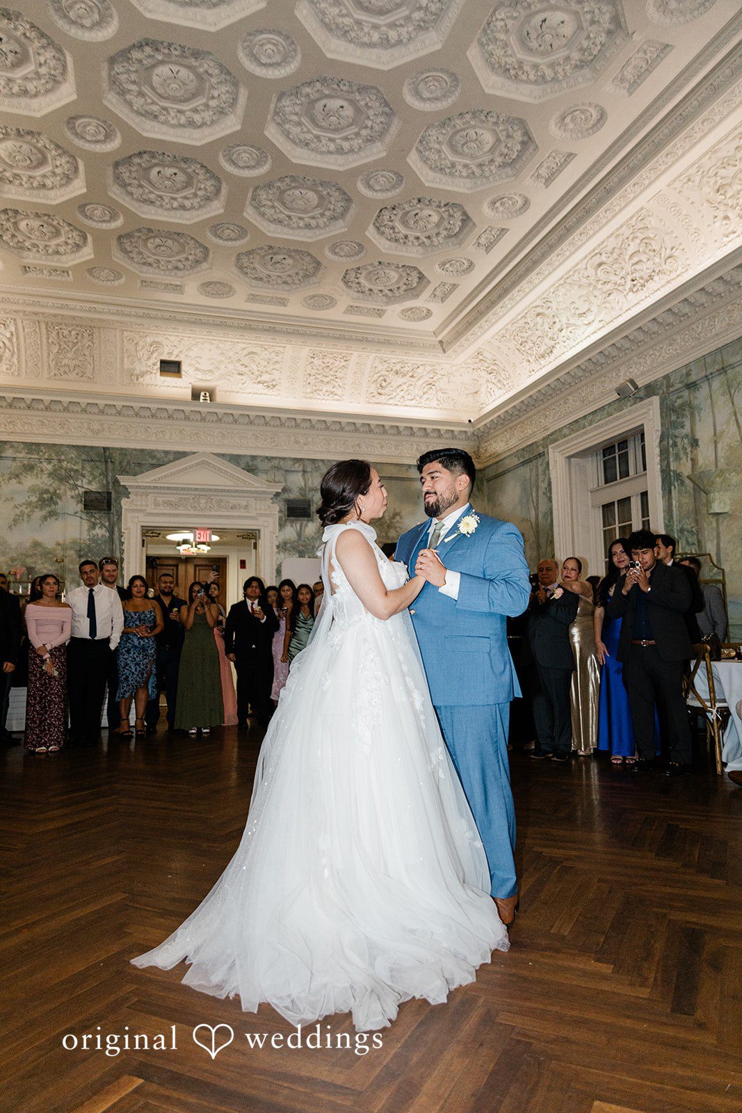 Couple dancing in the ballroom