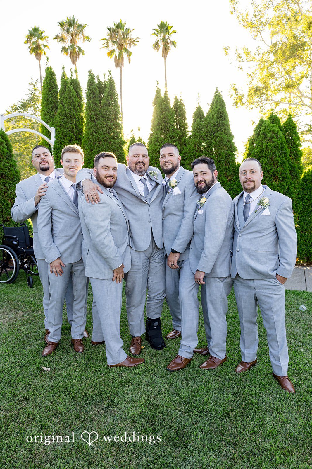 The groom and his men