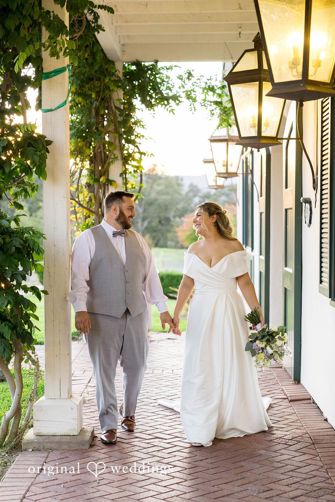 An outdoor portrait of the couple
