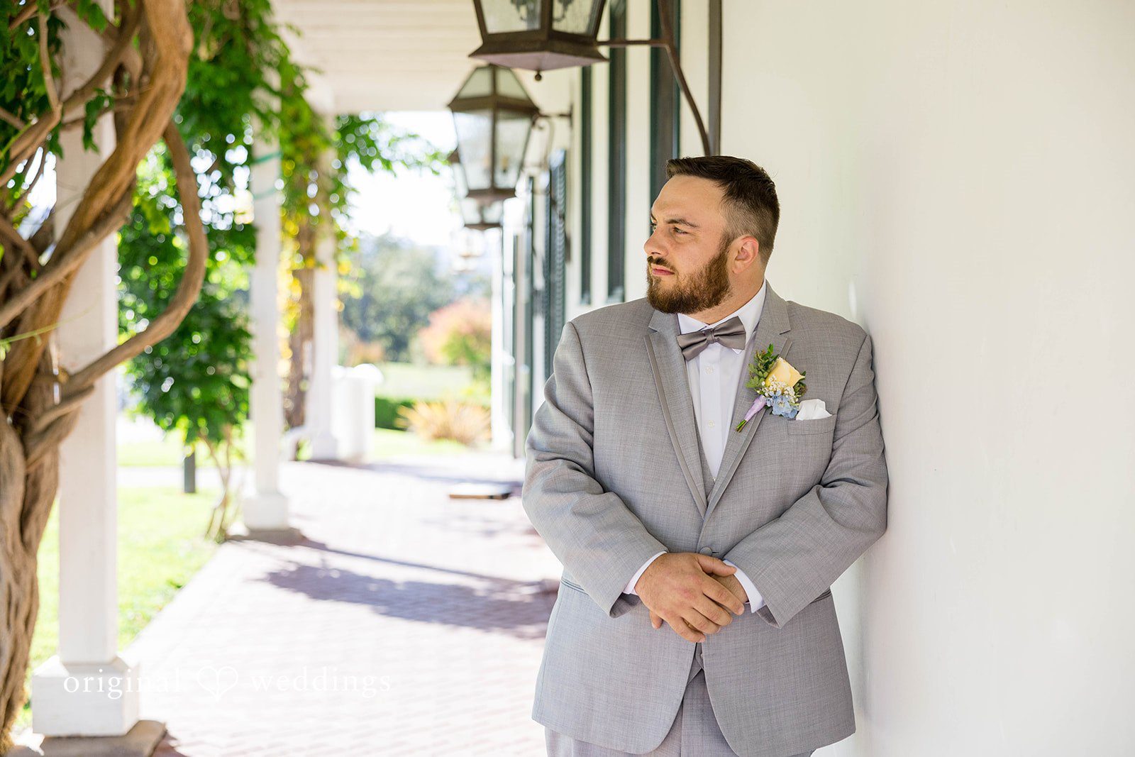 A gorgeous portrait of the groom