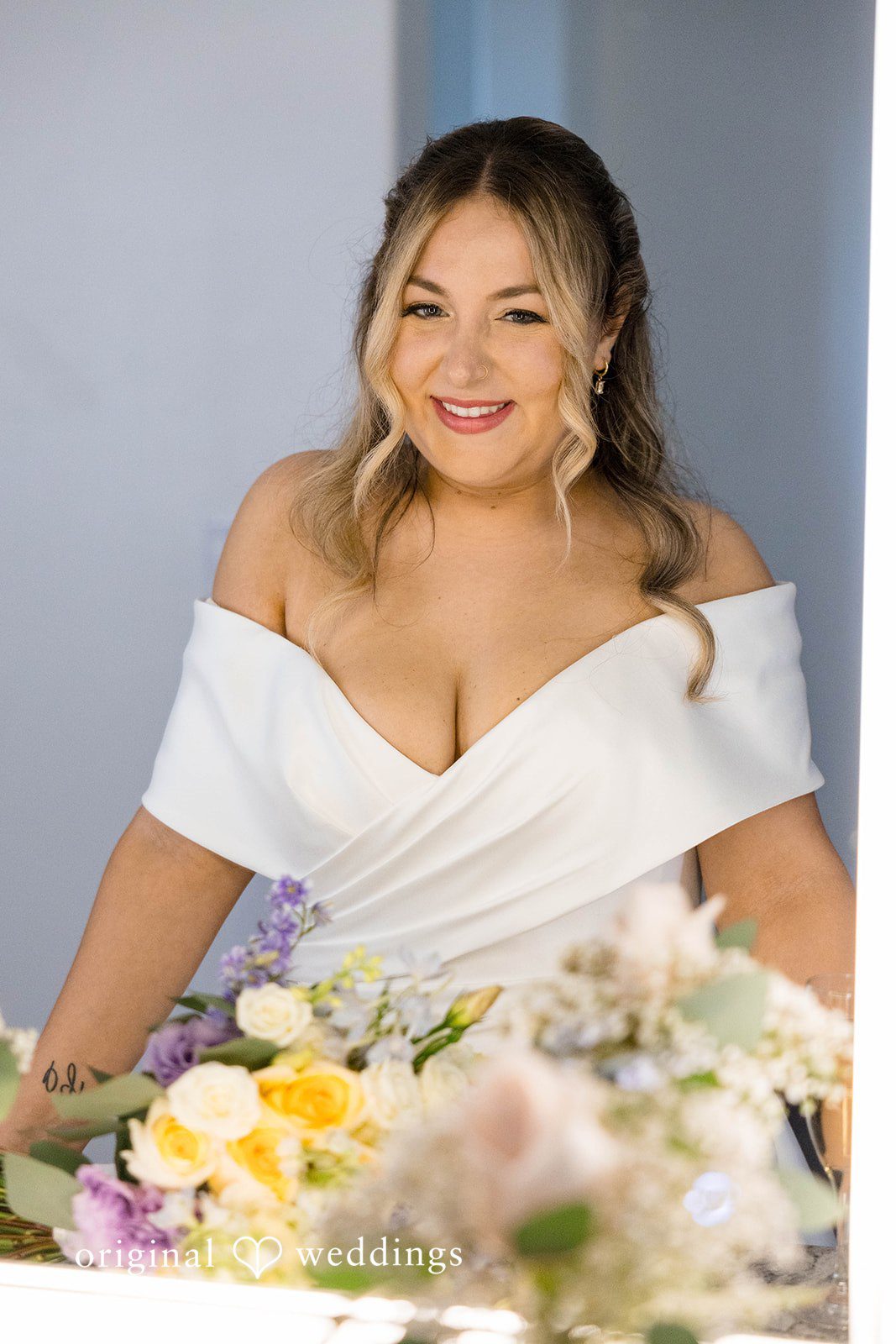 A stunning portrait of the bride