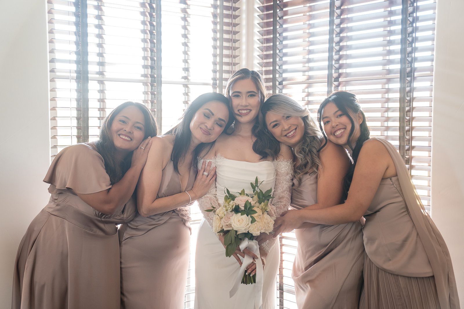 eagle-ridge-timeless-san-francisco-jesse-victoria-jesse-victoria-009-07 Bride with her bridesmaids before the ceremony