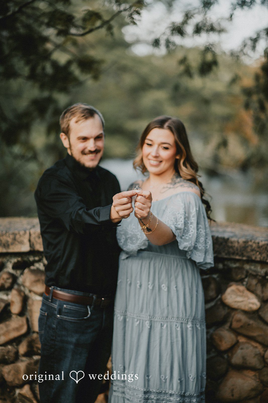 September 24, 2026 – Kaitlynn & Samuel – (ID-5685) Couple posing by the old stone wall at Elizabeth Park