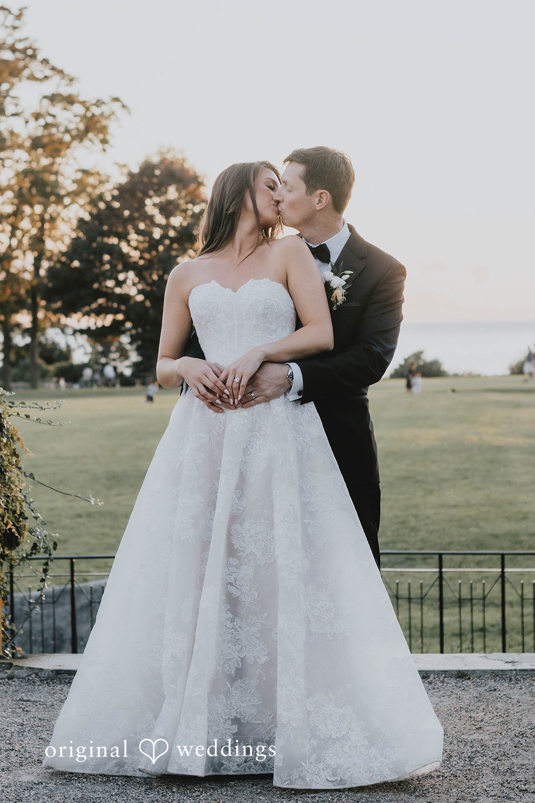 Alexa + Frank Bride showing off her flowing wedding gown
