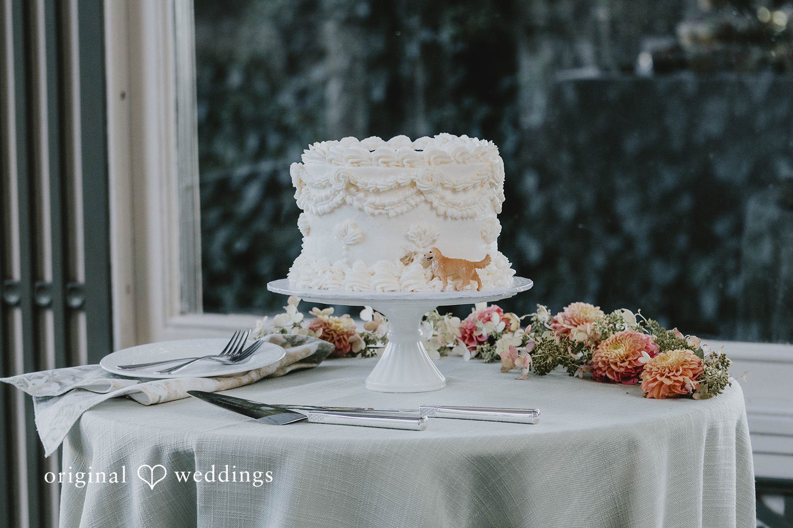 Alexa + Frank Wedding cake and dessert table at Eolia Mansion