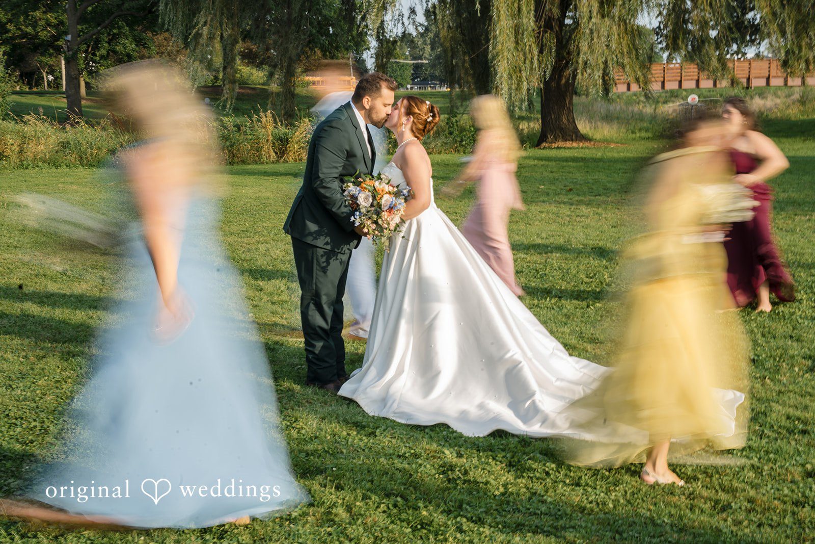 Alexis + Alex Wedding party portrait