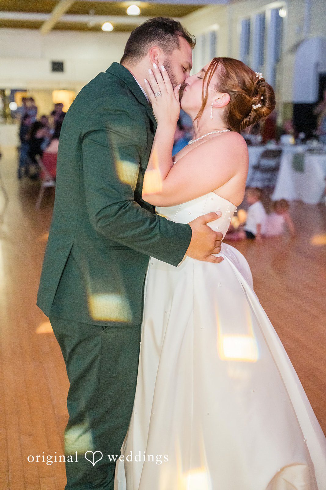 Alexis + Alex Newlyweds embracing