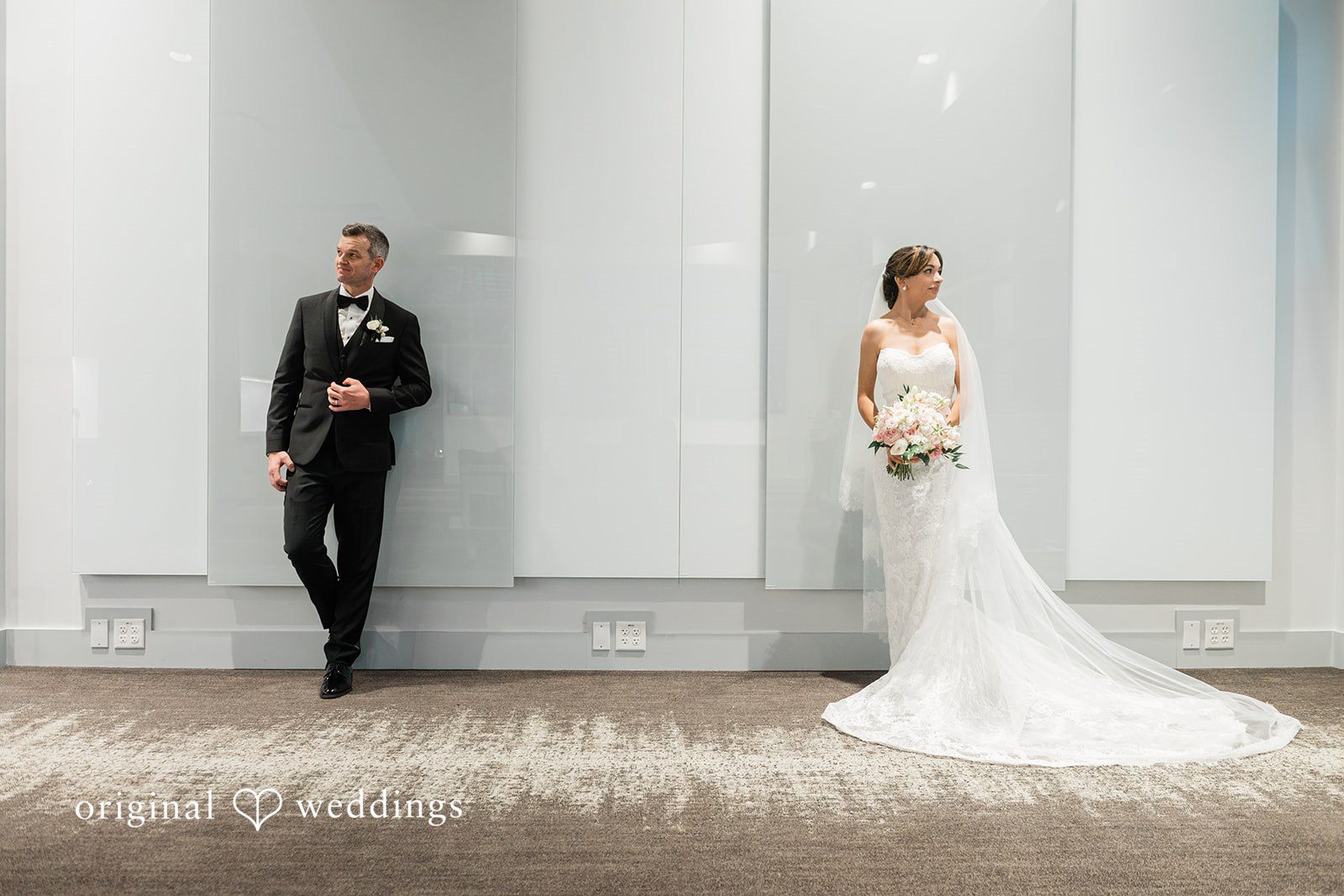 First look in the bright white hallway
