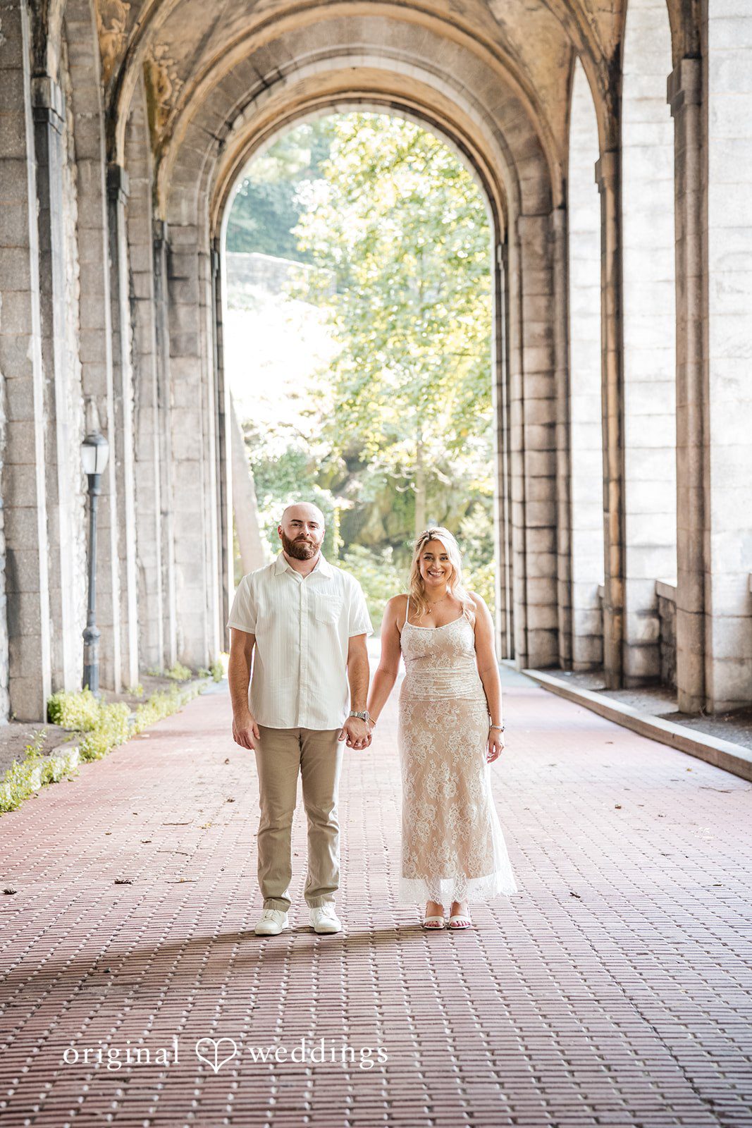 Jackie + Will A gorgeous portrait of the couple at Fort Tryon Park