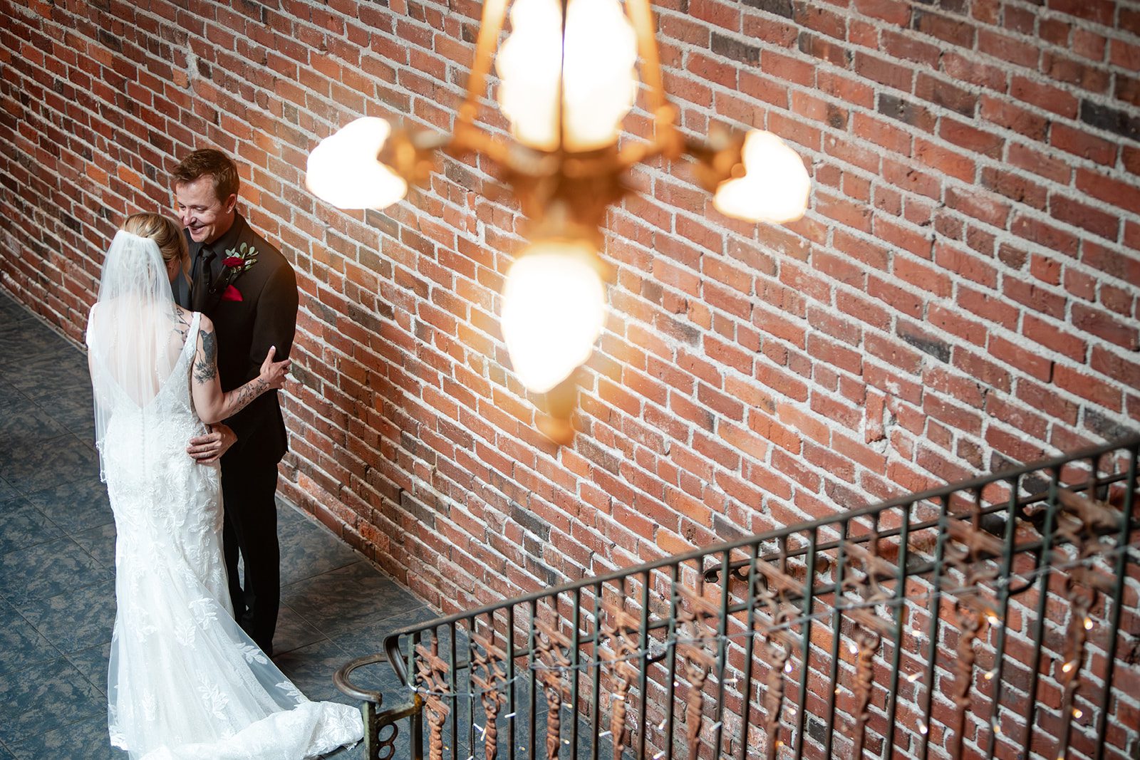 Groom seeing the bride for the first time Groom seeing the bride for the first time