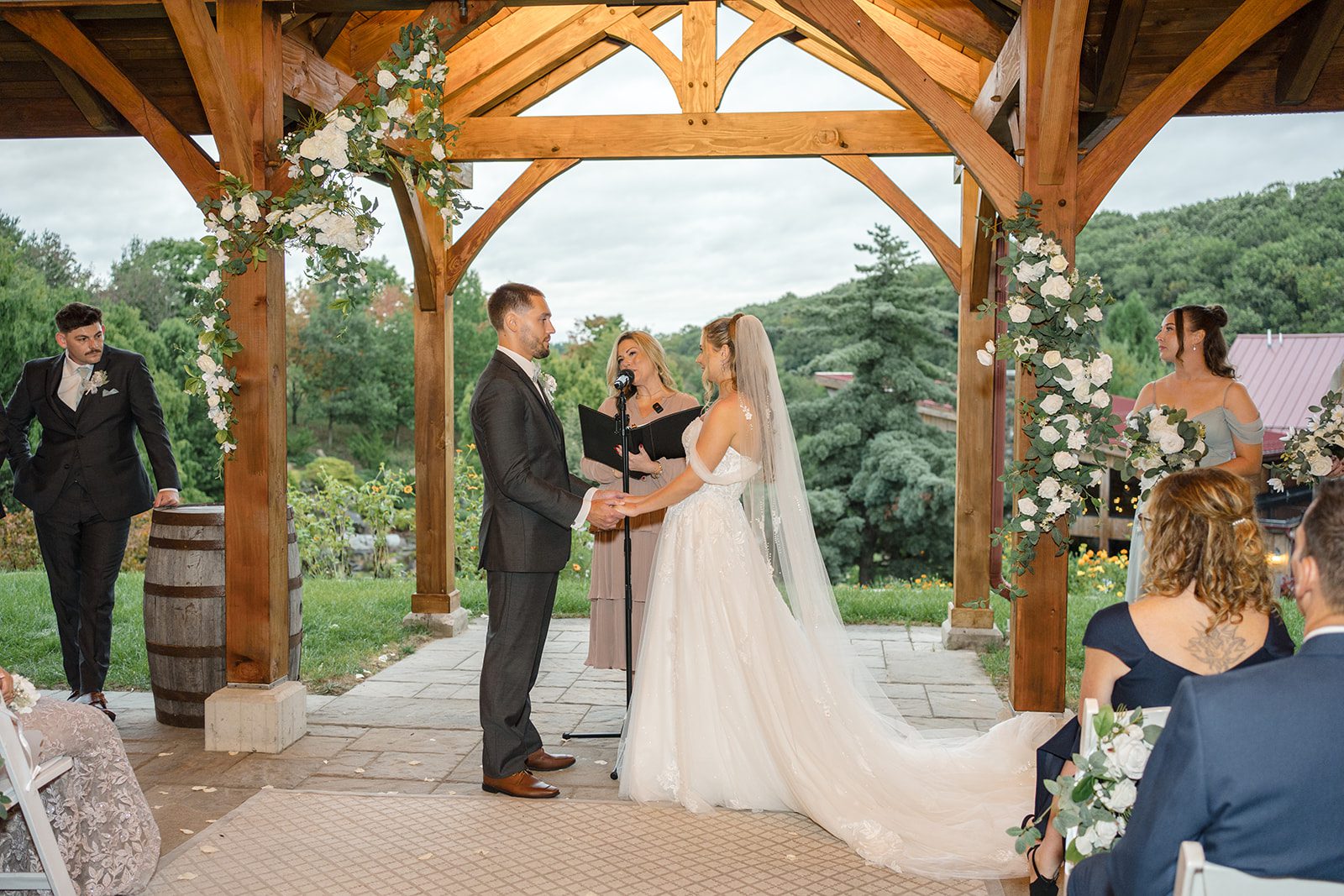 Officiant leading the ceremony