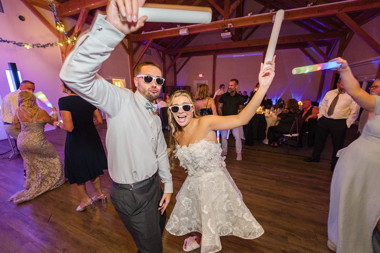 Party on the dance floor at Glasbern