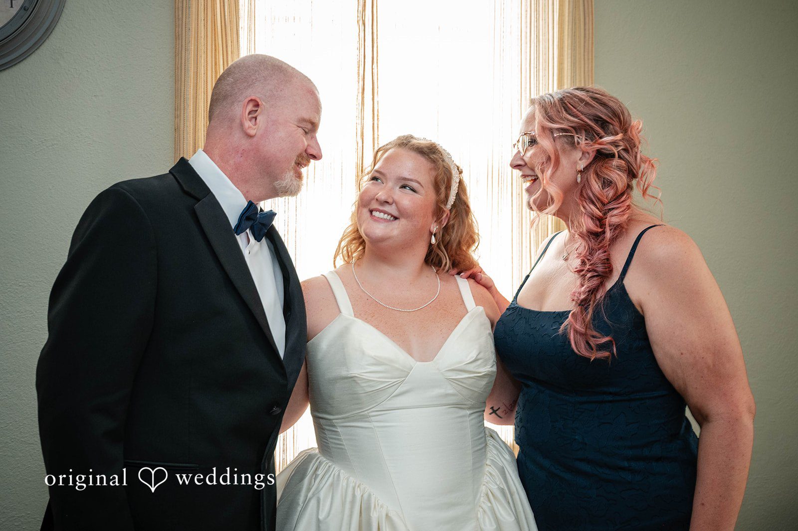 Bethany + Eddie Bride with her parents