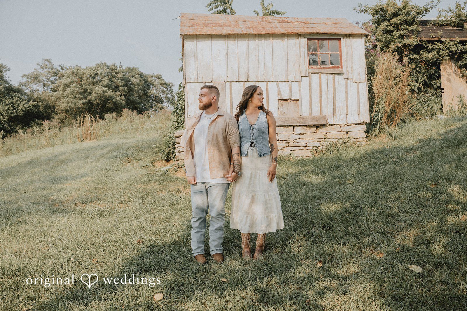 Emily + Elijah A stylish portrait by the field