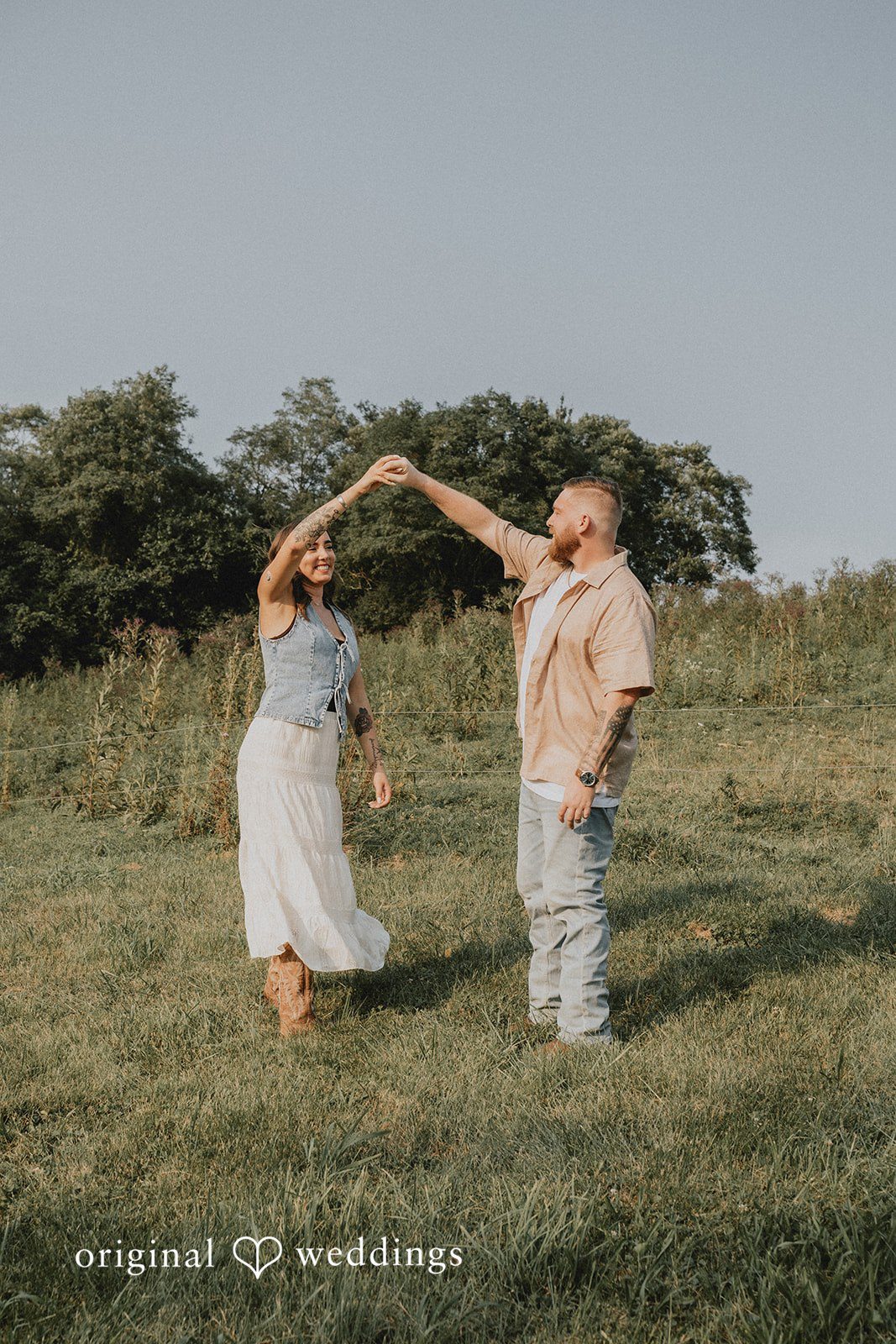 Emily + Elijah Fun portrait in the outdoors