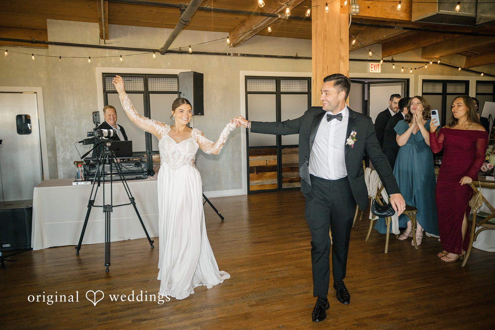 Michael + Haley Couple making their reception entrance
