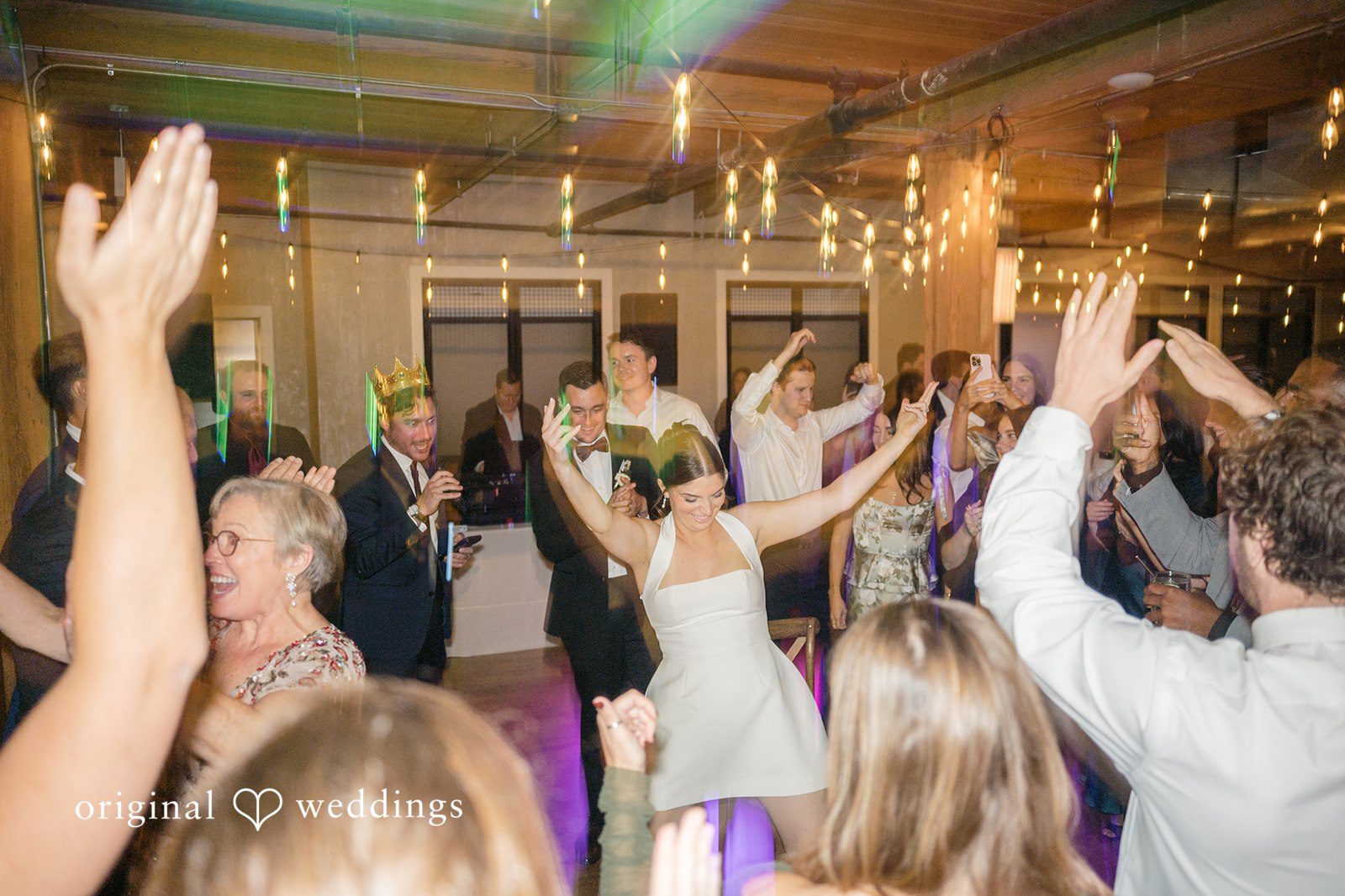 Michael + Haley Guests cheering on the dance floor