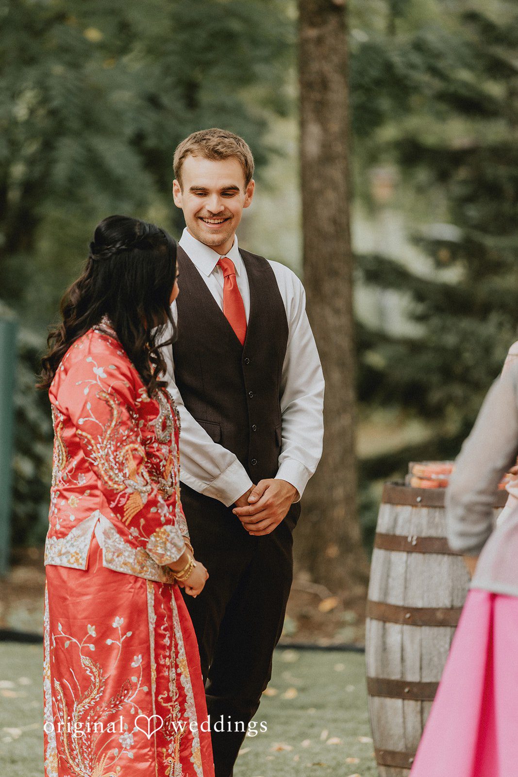 Jake + Ida Family moment during the tea ceremony
