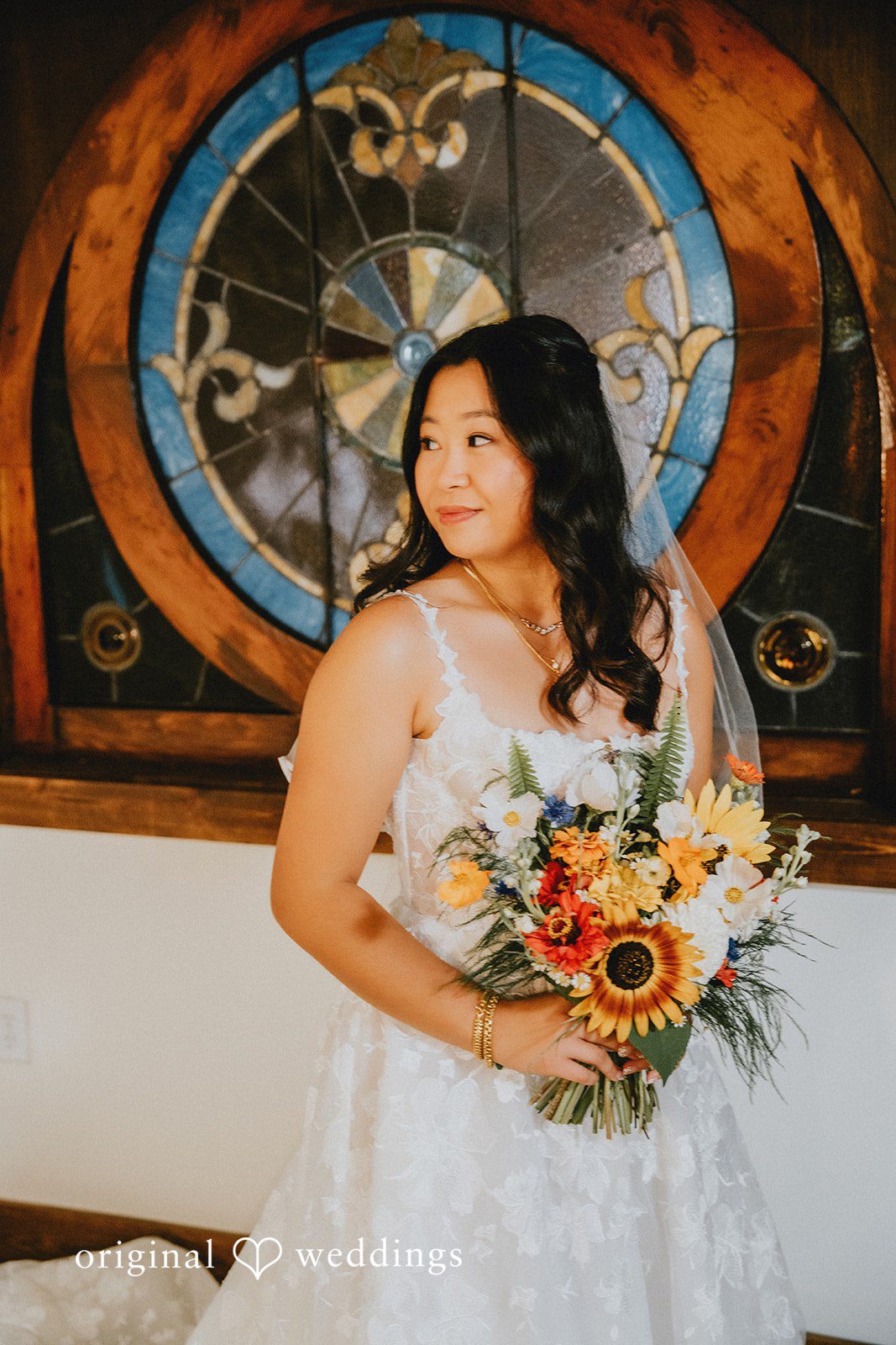 Jake + Ida Bridal portrait of Ida at Lake Vadnais Grand Events