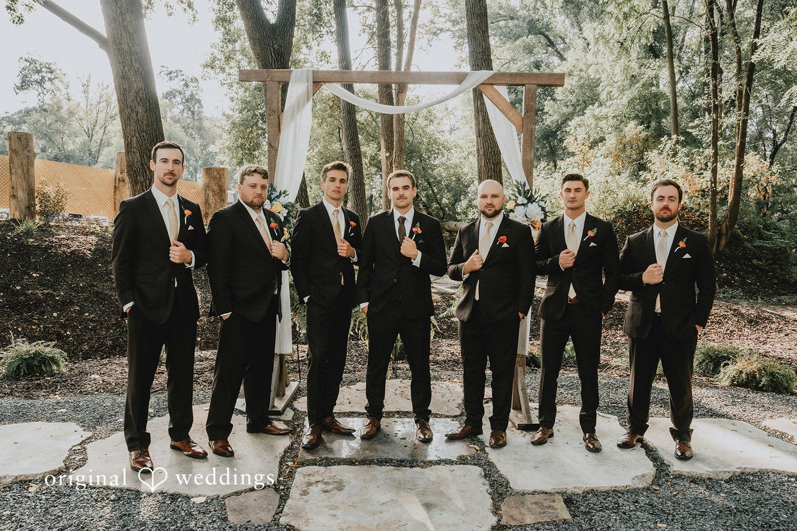 Jake + Ida Wedding party portrait