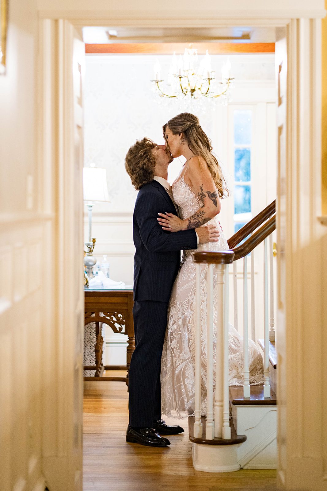 linwood-estate-timeless-baltimore-autumn-dylan-030-30 Groom seeing his bride at the doorway