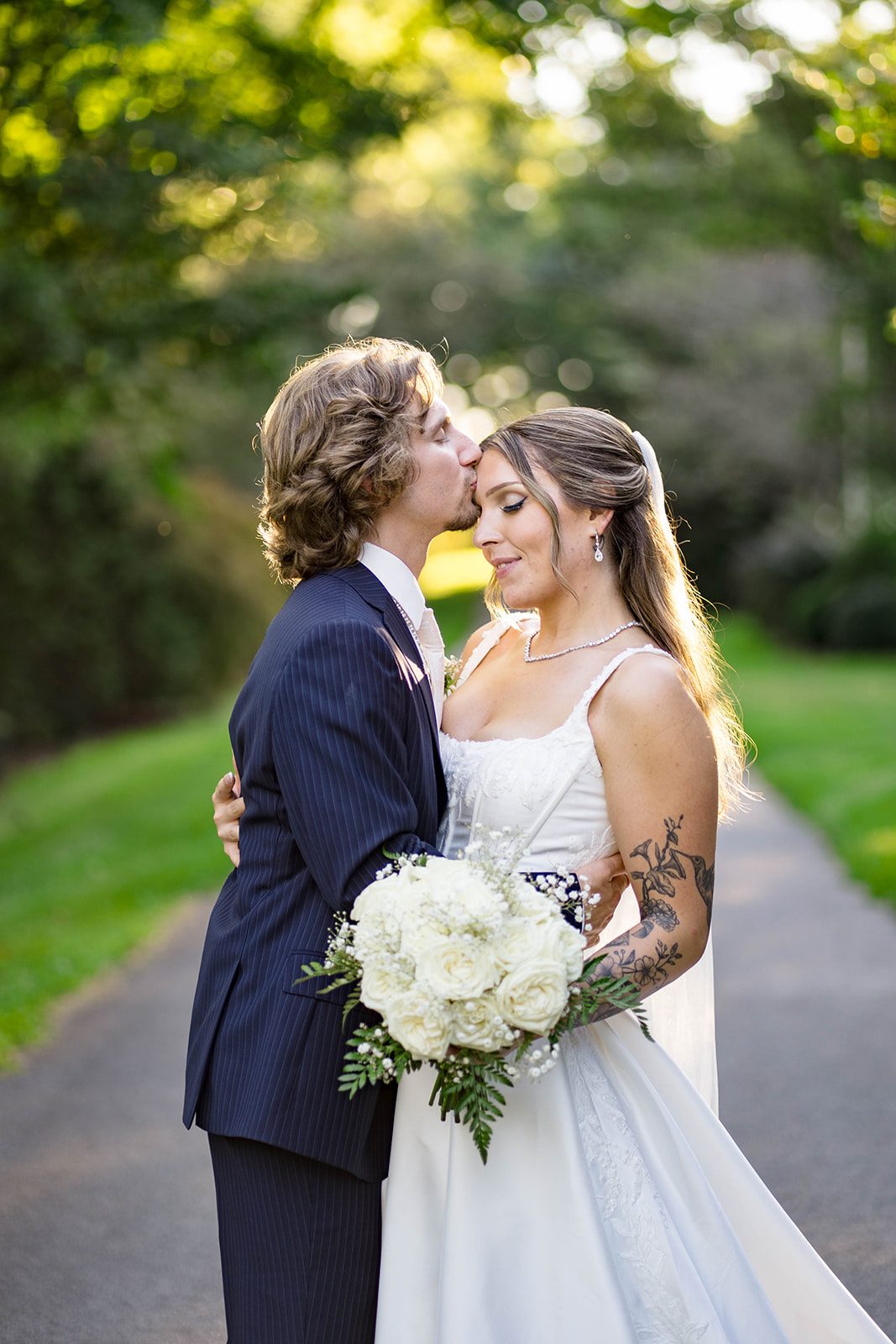 linwood-estate-timeless-baltimore-autumn-dylan-038-42 Bride and groom smiling together
