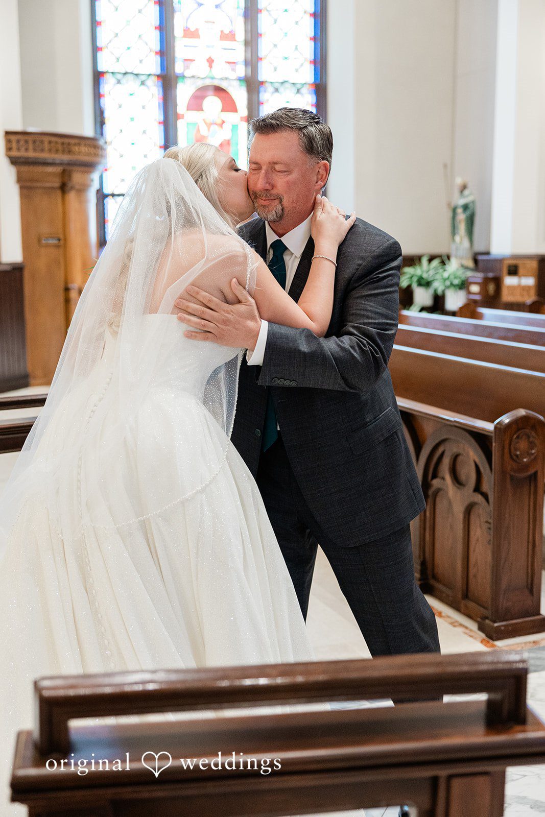Claire + Alex Emotional moment of the bride and her father