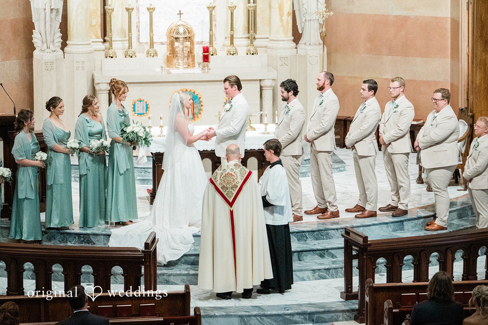 Claire + Alex The church wedding ceremony