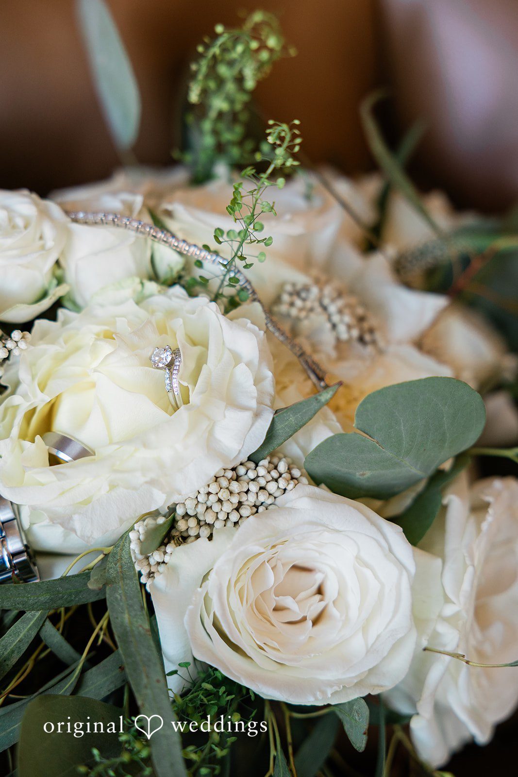 Claire + Alex Bouquet and wedding ring